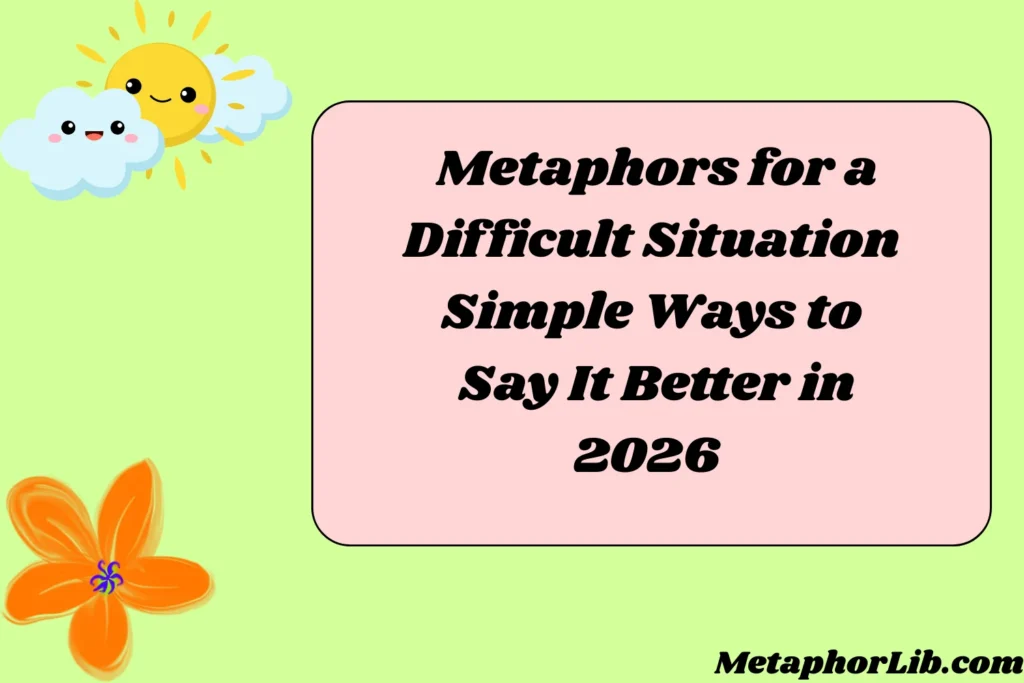 Metaphors for a Difficult Situation Simple Ways to Say It Better in