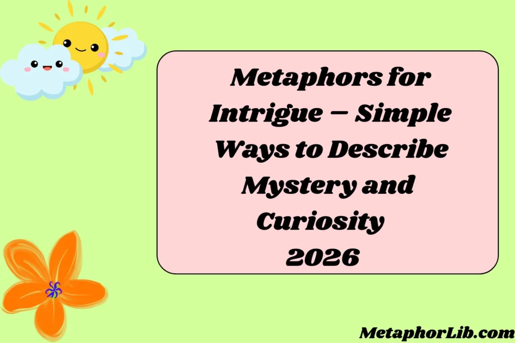 Metaphors for Intrigue – Simple Ways to Describe Mystery and Curiosity