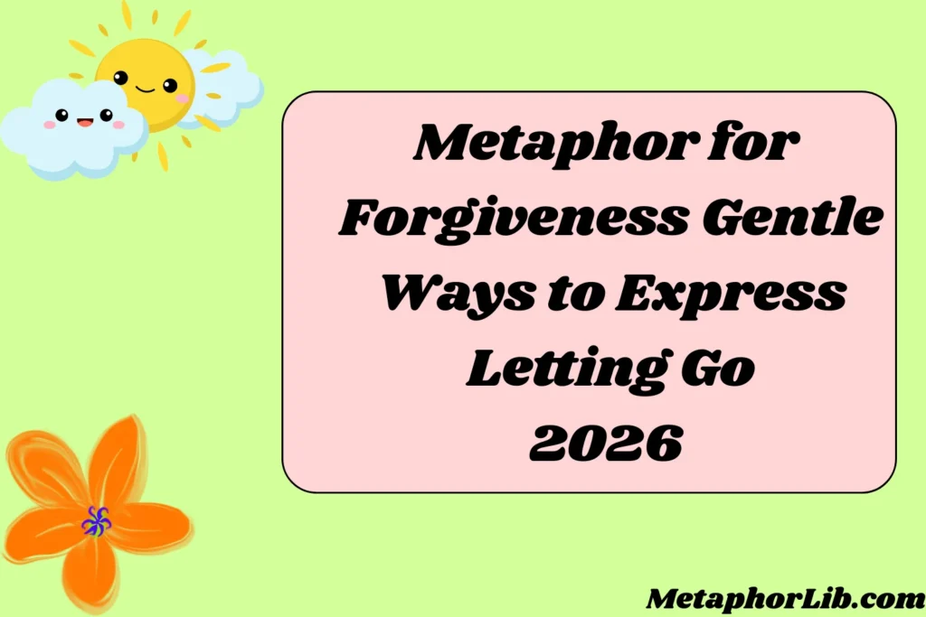 Metaphor for Forgiveness Gentle Ways to Express Letting Go