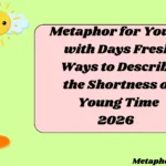 Metaphor for Youth with Days Fresh Ways to Describe the Shortness of Young Time