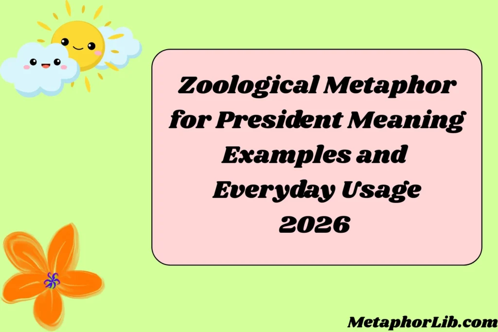 Zoological Metaphor for President Meaning Examples and Everyday Usage