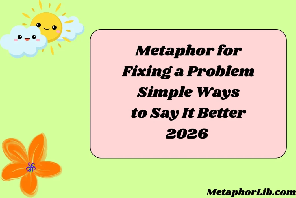Metaphor for Fixing a Problem Simple Ways to Say It Better