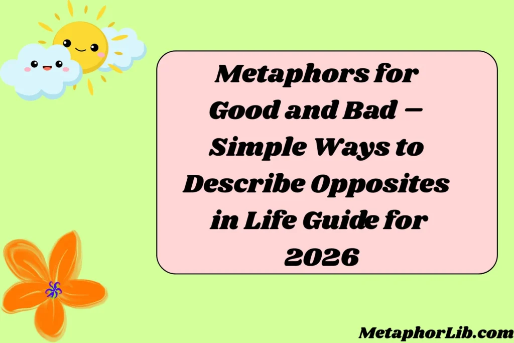 Metaphors for Good and Bad – Simple Ways to Describe Opposites in Life Guide for