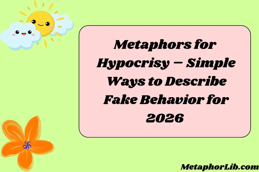 Metaphors for Hypocrisy – Simple Ways to Describe Fake Behavior for