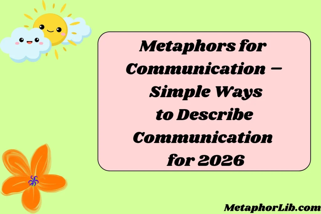 Metaphors for Communication – Simple Ways to Describe Communication Clearly for