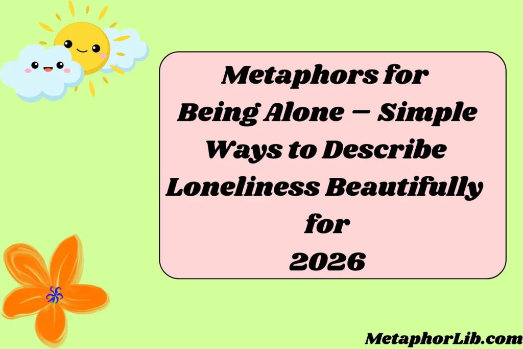 Metaphors for Being Alone – Simple Ways to Describe Loneliness Beautifully for