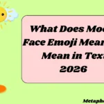 What Does Moon Face Emoji Meaning Mean in Text