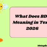 What Does BDE Meaning in Text?