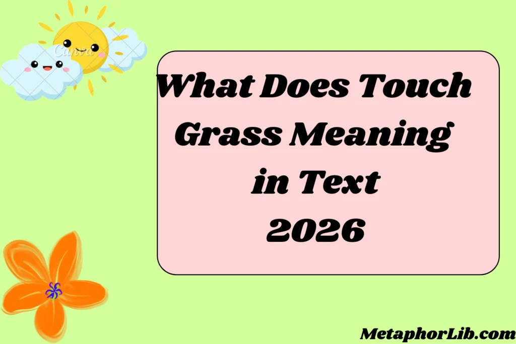 What Does Touch Grass Meaning in Text