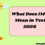 What Does IMR Mean in Text