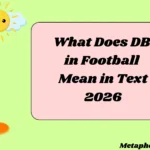 What Does DB in Football Mean in Text