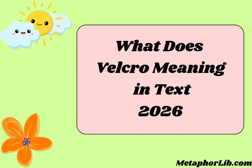 What Does Velcro Meaning in Text