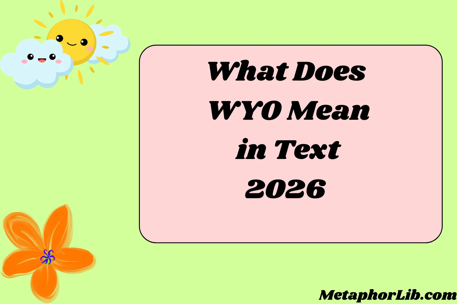 What Does WYO Mean in Text