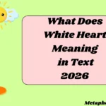 What Does White Heart Meaning in Text