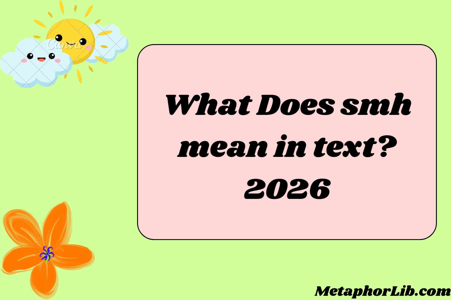 What Does smh mean in text?