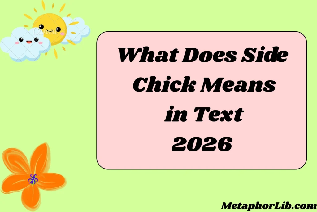 What Does Side Chick Means in Text